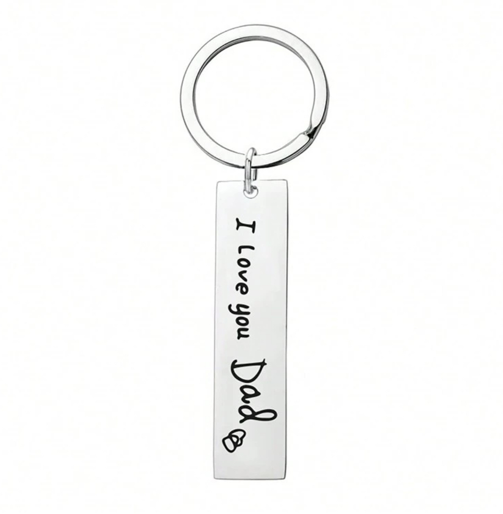 3/$25 I Love You Dad Stainless Steel Keychain NEW